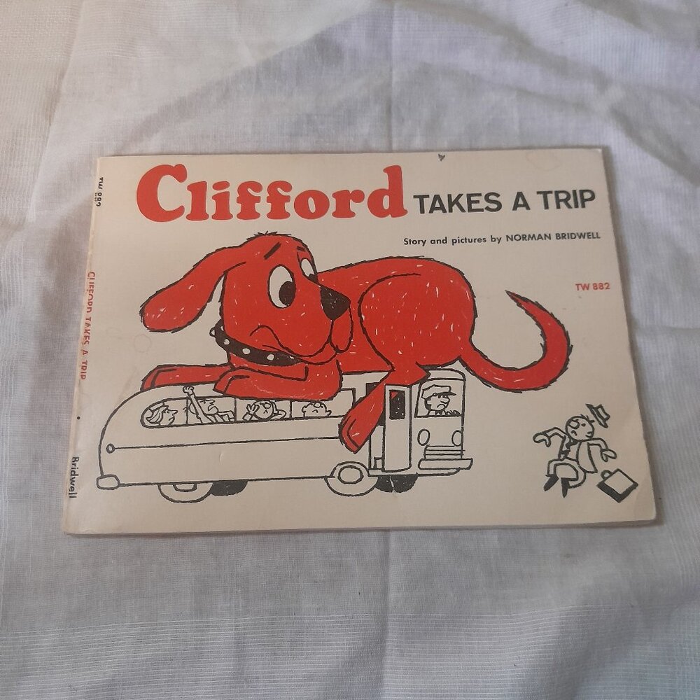 Vintage 1966 Scholastic Paperback Edition of Clifford Takes a Trip